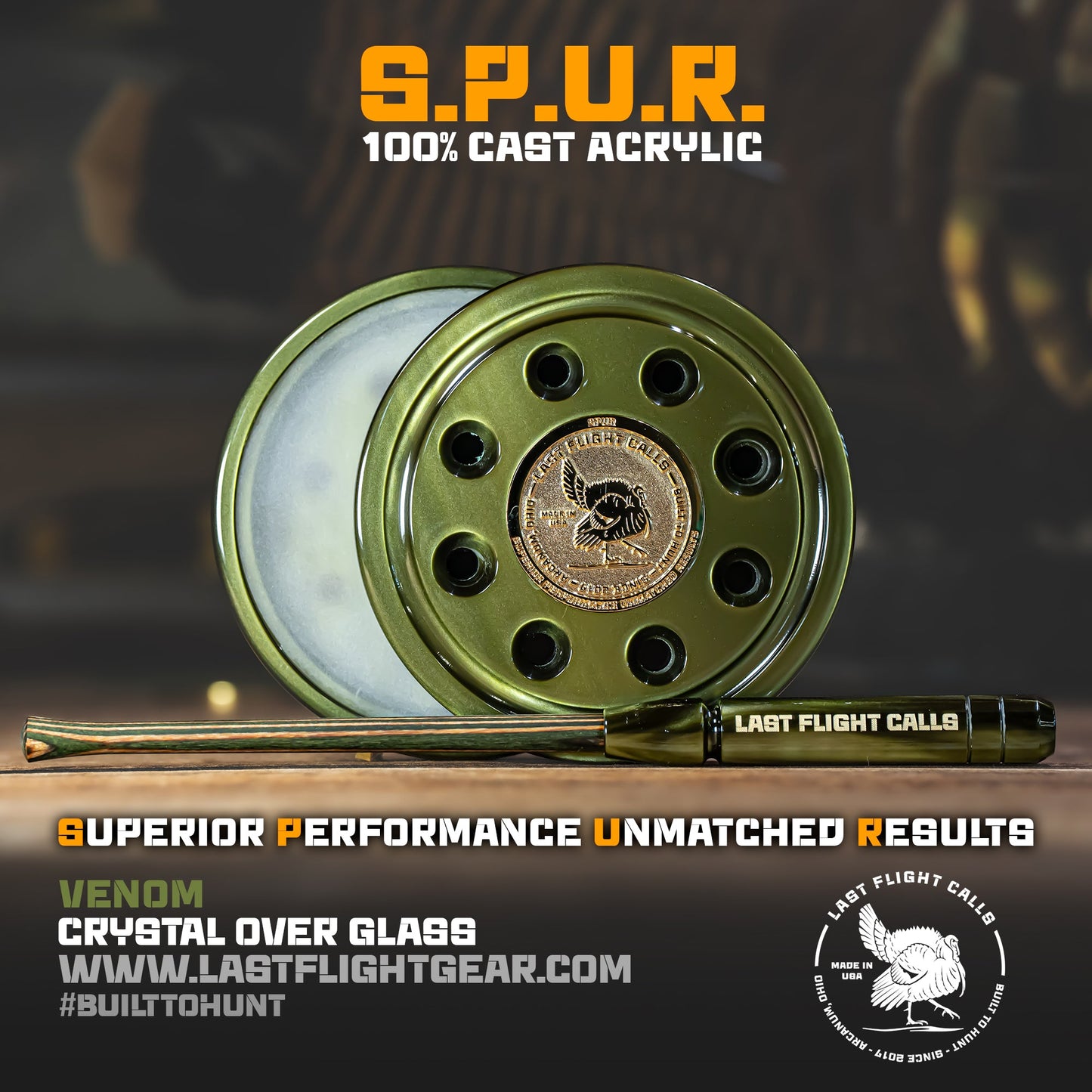 S.P.U.R. Acrylic Pot Call - Crystal